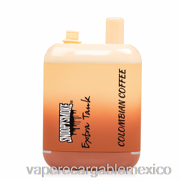 Vape Recargable Snoopy Smoke Extra Tanque 2 15000 Desechable Café Colombiano